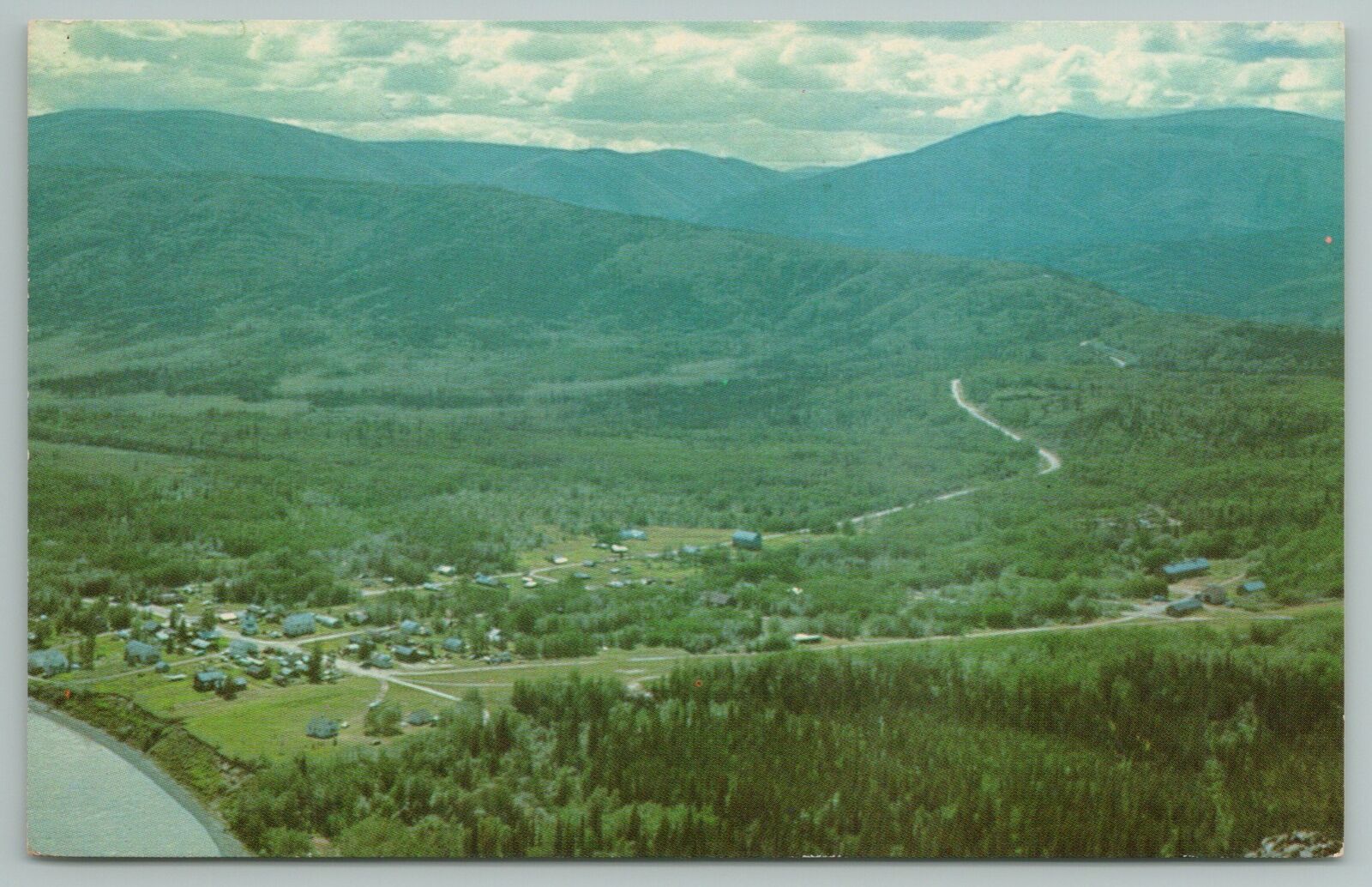 Eagle Alaska~End of Taylor Highway~Yukon River~Vintage Postcard