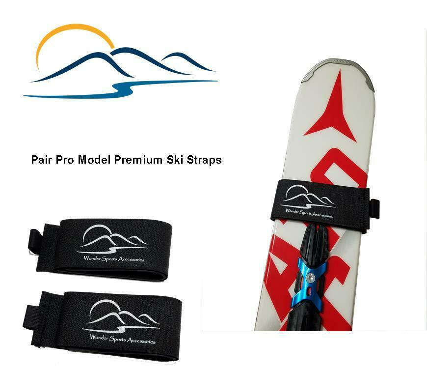 Premium Hook & Loop Pro Model Ski Strap with Excellent Rubber Divider Best Price