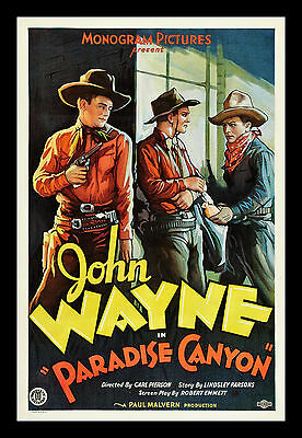 Paradise Canyon * Cinemasterpieces Western Cowboy Movie Poster John Wayne 1935