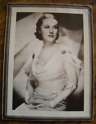 1930s Fay Wray Fan Photo Poster King Kong Actress Movie Star