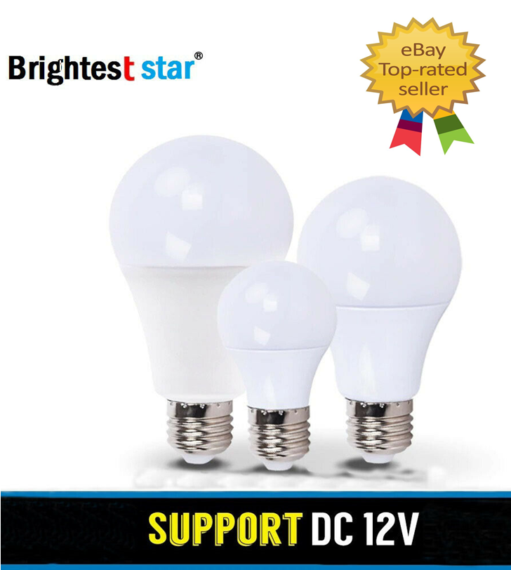 E27 12V DC LED Day Light Bulb Camper 15-Watt 100 Watt Equivalent 5000k