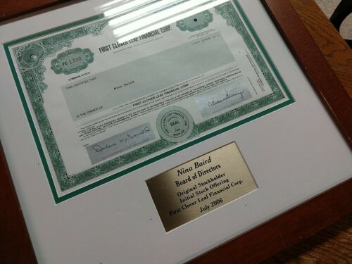 RARE! Board of Director's Stock Certificate! Sealed!!