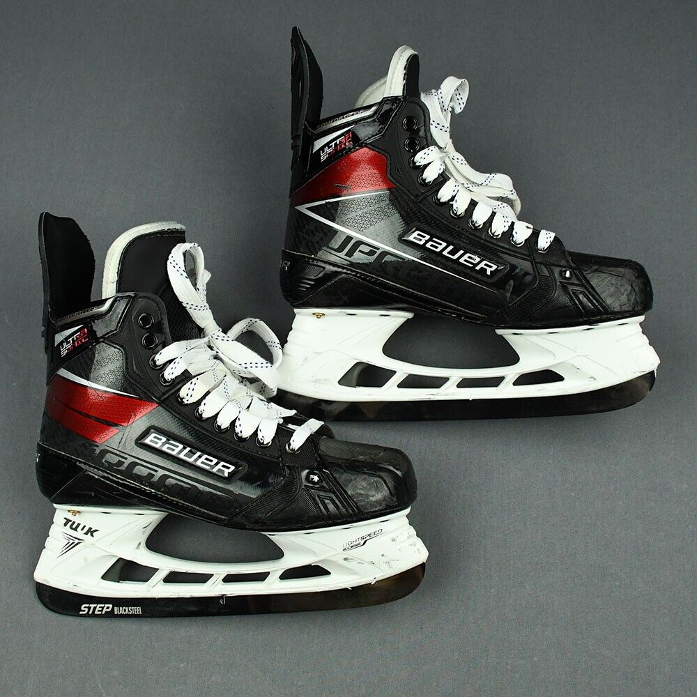 Used Bauer Supreme Ultra Sonic Pro Stock Skates Size 9.5 D/a New Jersey Devils