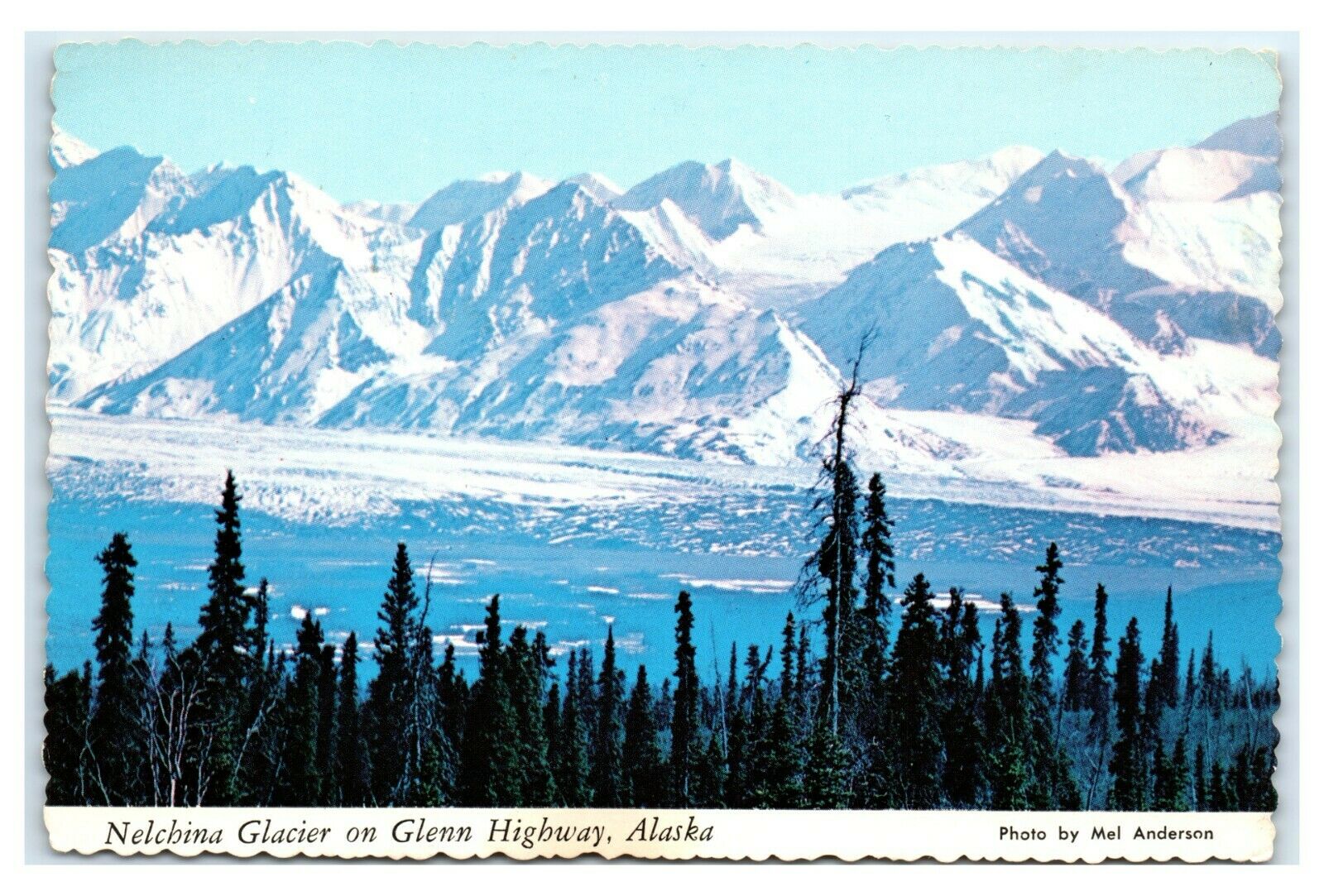 Postcard Nelchina Glacier On Glenn Highway, Alaska Ak Aj10