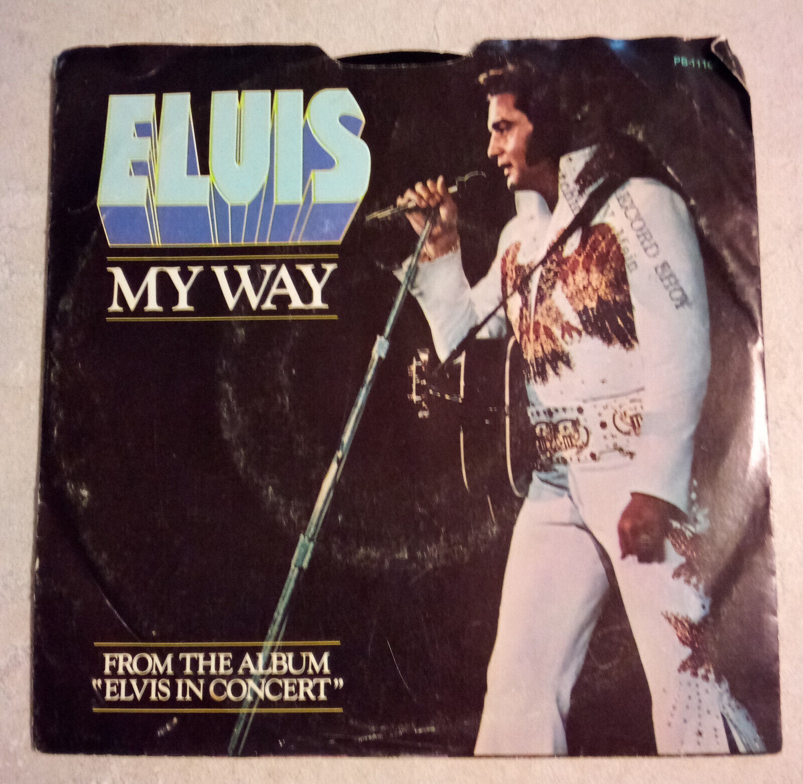 Lot Of (3) Elvis Presley 45rpm Vinyl Records  + Picture Sleeves....my Way Etc;