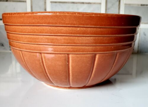 Rrp Robinson Ransbottom Mixing Bowl #168 Terracotta Color Glaze