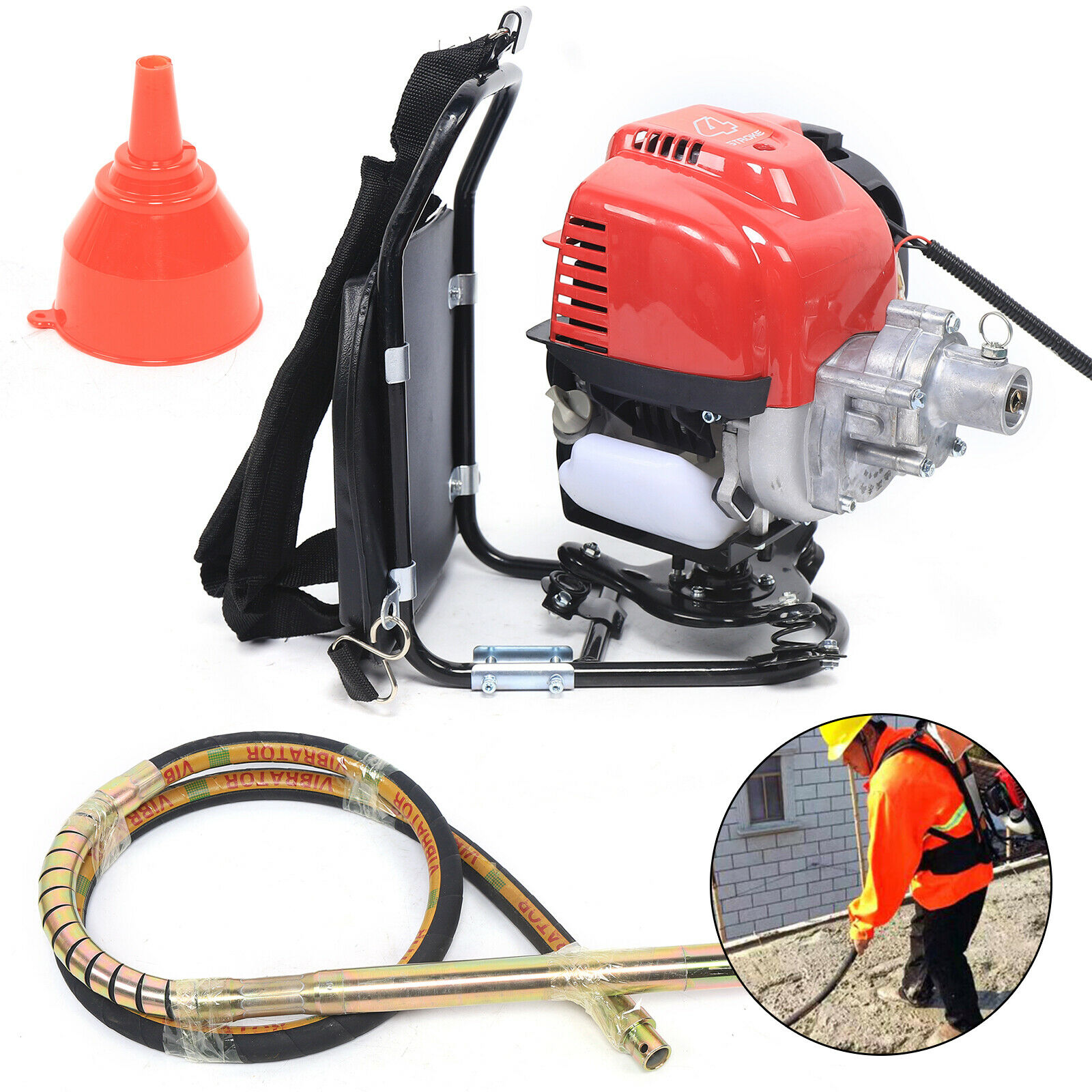 Gx35 1.4hp 4-stroke Backpack Concrete Cement Vibrator Gasoline Engine Air-cooled