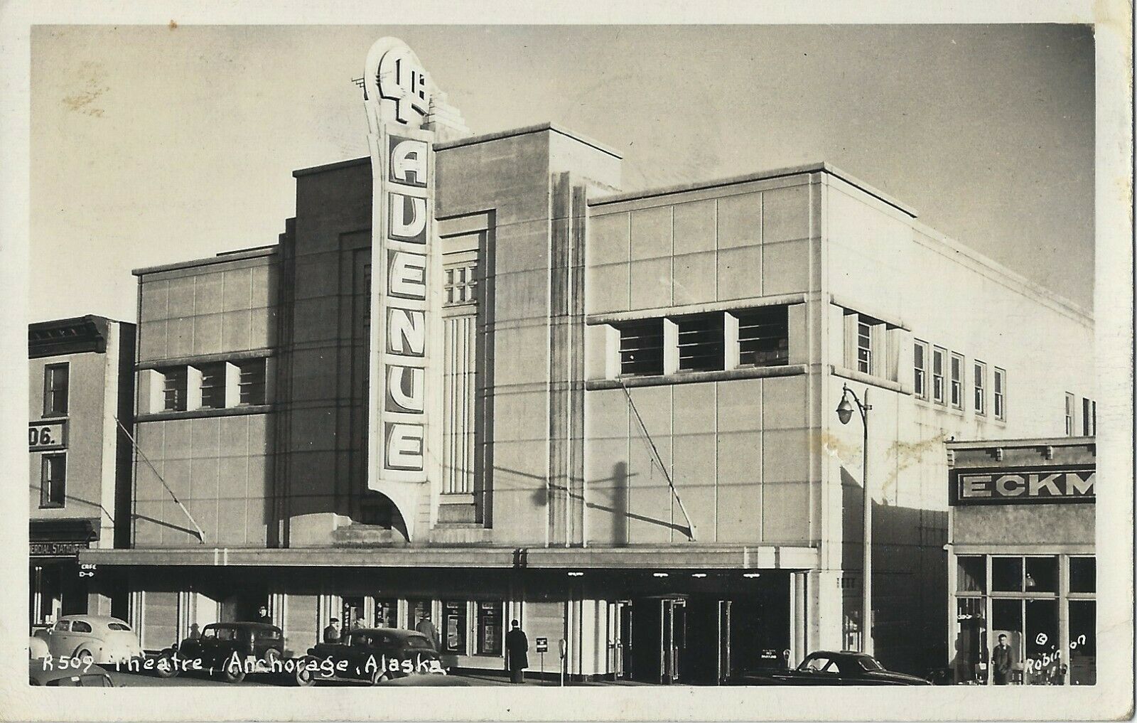 Avenue Movie Theater, Anchorage Alaska, 1950s RPPC