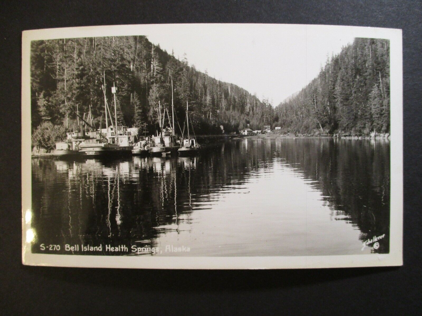 1915 - 1930 Mint Vintage Bell Island Health Springs Alaska RPPC Postcard