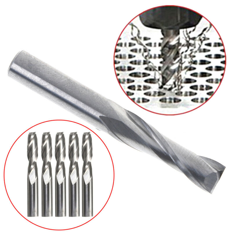 Double flute spiral cutter 6x22mm cnc router bits drill for wood acrylic p.v